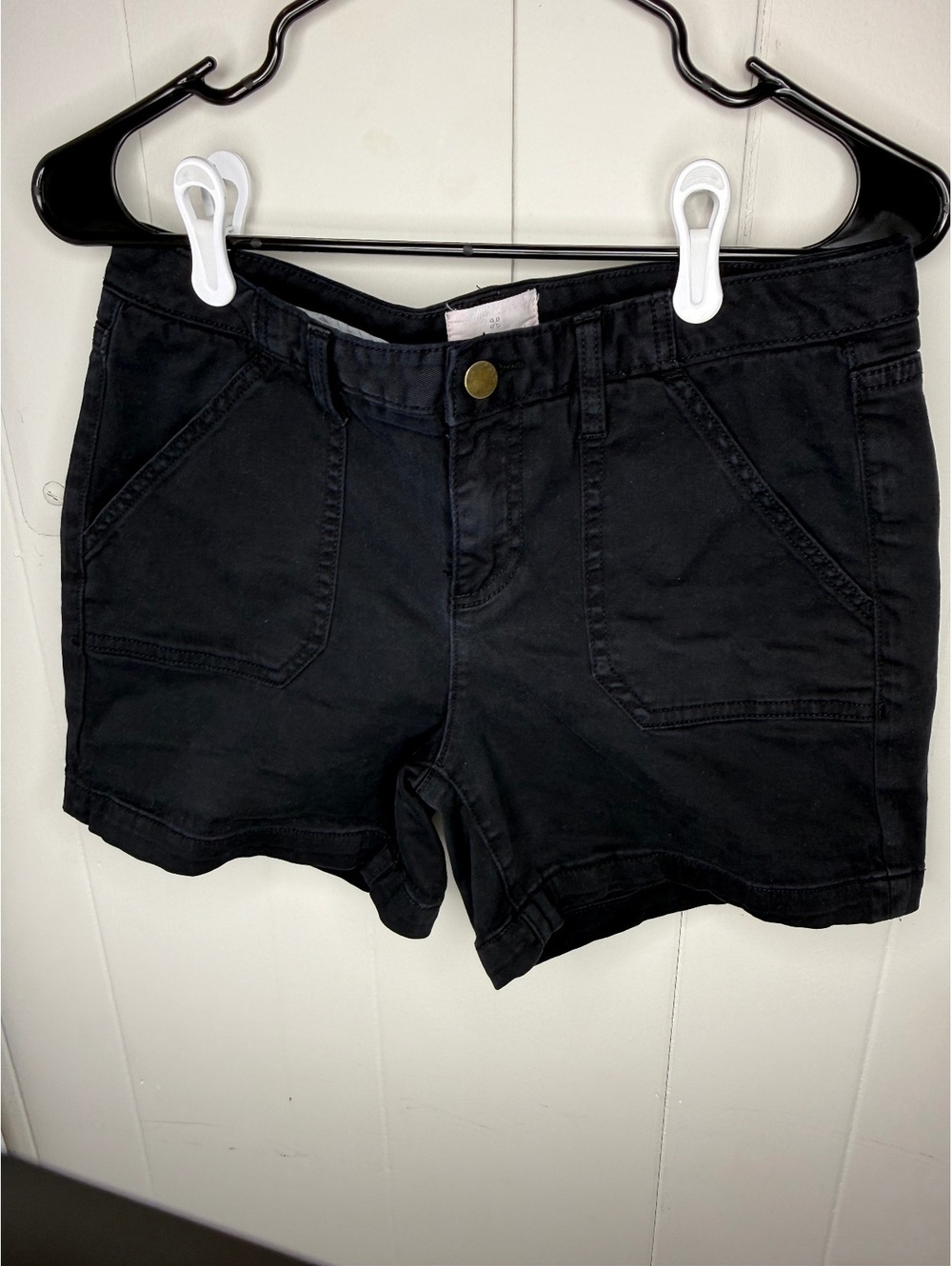 Caslon Black Cotton Blend Women's Casual Shorts Size Approx 6